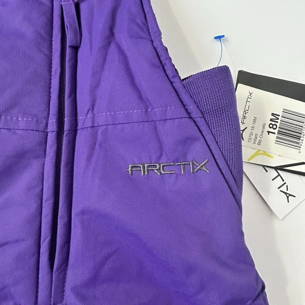 Arctix Snow Bib Pants NWT Overalls Baby Size 18 Months Purple